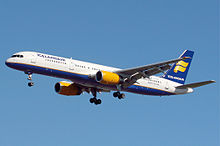 An Icelandair Boeing 757-200 landing at Keflavik in 2007.