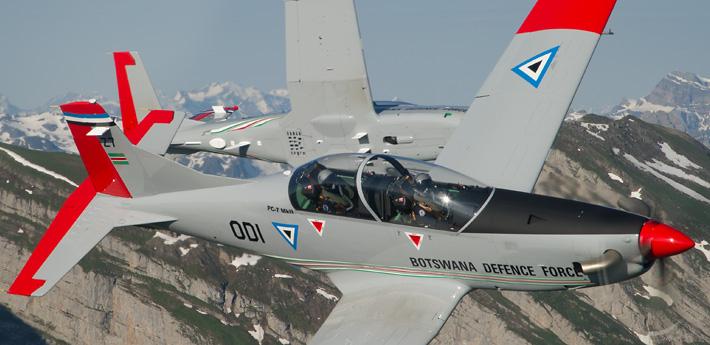 Handover of Botswana Defence Force (BDF) PC-7&nbsp;MkII.