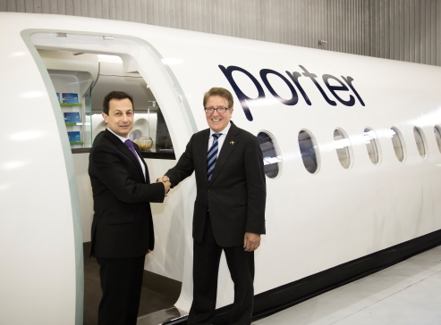 Porter Airlines Signs Purchase Agreement for up to 30 Bombardier CS100 Aircraft; Becomes CSeries Aircraft’s Canadian Launch&nbsp;Customer.