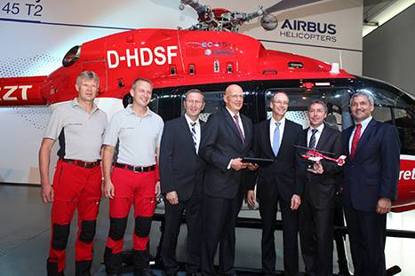 Airbus Helicopters starts delivery of EC145 T2 with DRF&nbsp;Luftrettung.