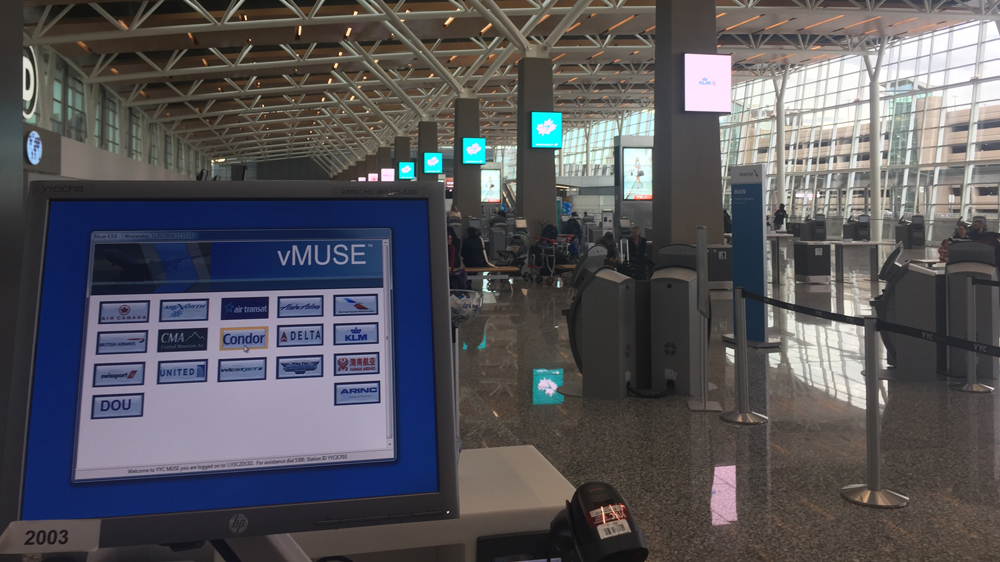 Rockwell Collins common use technology is helping passengers at YYC Calgary Airport’s new International terminal