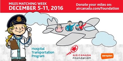 Make Your Miles Count! Donate your Aeroplan Miles to the Air Canada Foundation to help children across&nbsp;Canada