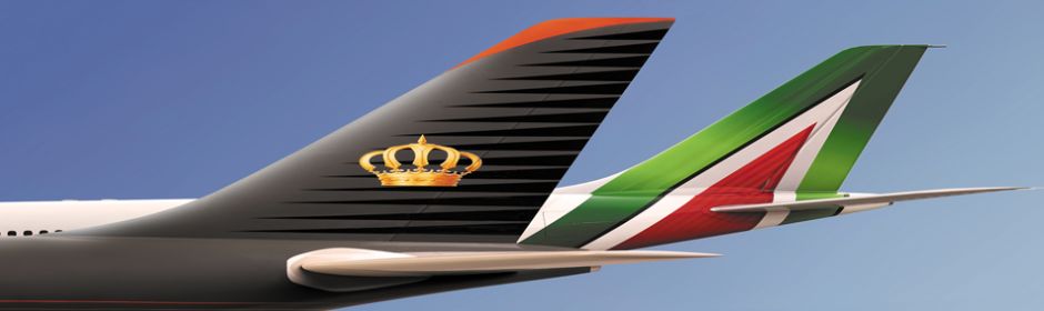 Alitalia and Royal Jordanian enter into a codeshare agreement; RJ travelers are now able to reach 16 Italian cities via&nbsp;Rome