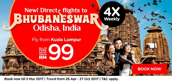AirAsia introduces new exclusive route from Kuala Lumpur to Bhubaneswar,&nbsp;India