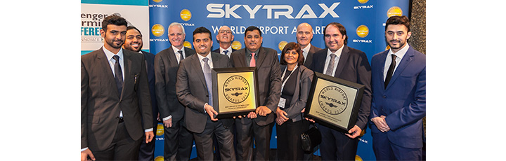 Qatar airways congratulates Hamad international airport for being named sixth best airport in the world at Skytrax awards in&nbsp;Amsterdam