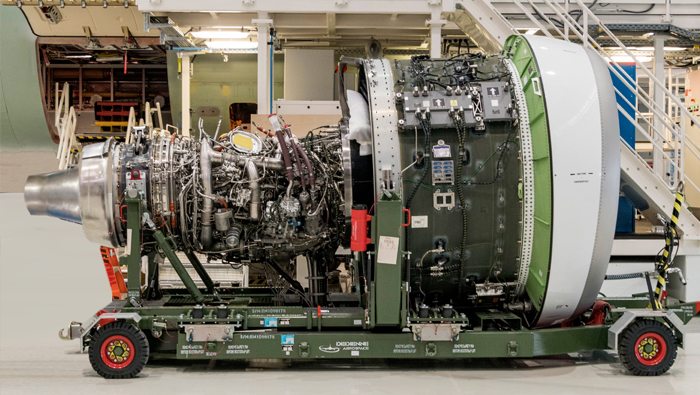 Pratt & Whitney GTF Engines Installed on the First A320neo Family Aircraft to be Delivered from the Airbus Mobile, Alabama Production&nbsp;Facility.