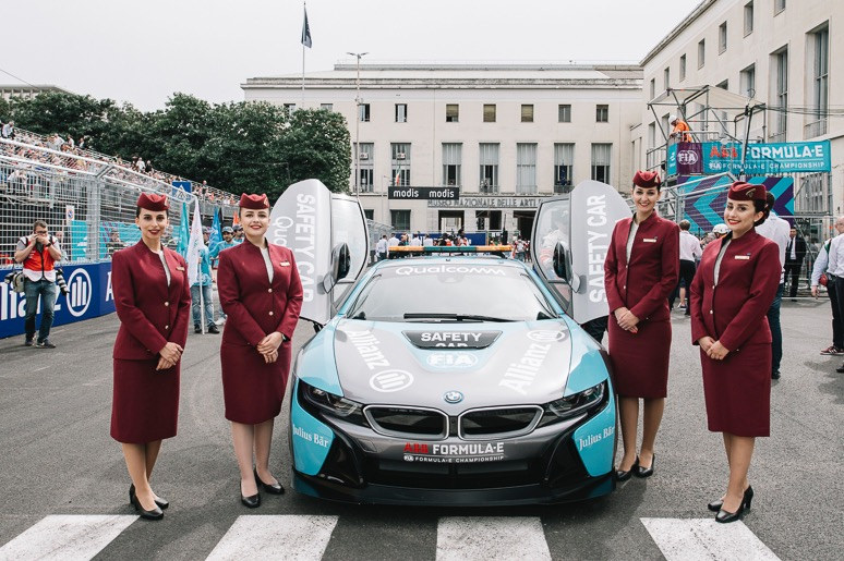 Qatar Airways Celebrates The Inaugural E-Prix In Rome As Official Airline&nbsp;Partner