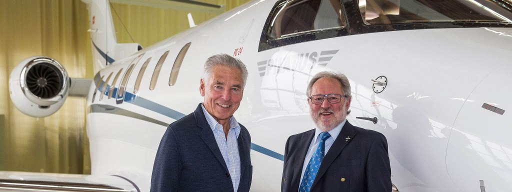 Pilatus Hands Over PC-24 Super Versatile Jet to Peter Brabeck-Letmathe