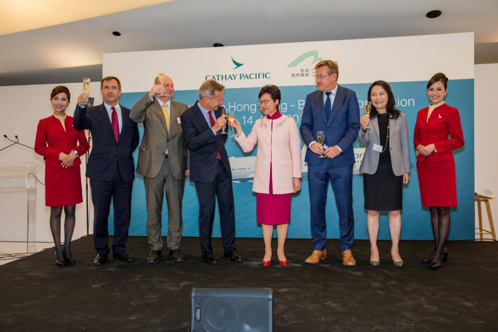 Cathay Pacific celebrates Hong Kong – Brussels&nbsp;connection
