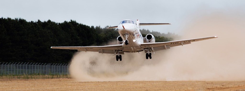 First Landing on an Unpaved Runway for the&nbsp;PC-24